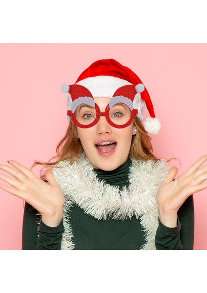 Yılbaşı Temalı Süslü Gözlük Çift Şapkalı fiyatları