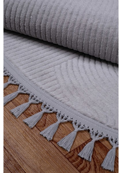 Rölyef Joy Daire Vizon Kaymaz Taban Kesme Halı Pon Pon modelleri