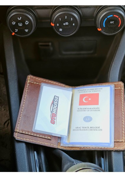 Hakiki Deri Ruhsatlık Erkek Kadın Cüzdan