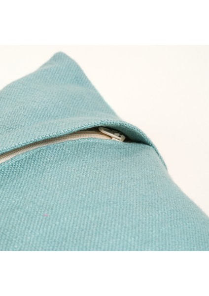 Ghunı Püsküllü Nakışlı Pamuk Dolgulu Kırlent 50X50 cm Sarı