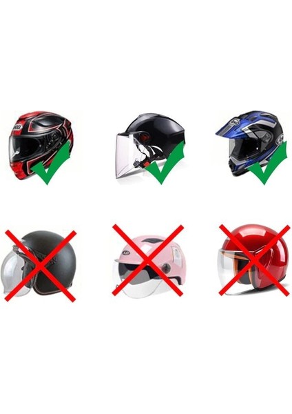 Kask Yağmur Kaydırıcı - Anti-Sis Hidrofobik Film modelleri