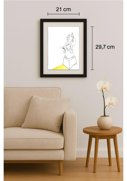 Amin Dastbala 29X21CM Orijinal Karikatür Tablo fiyatları