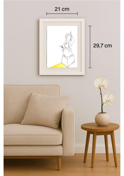 Amin Dastbala 29X21CM Orijinal Karikatür Tablo indirimleri