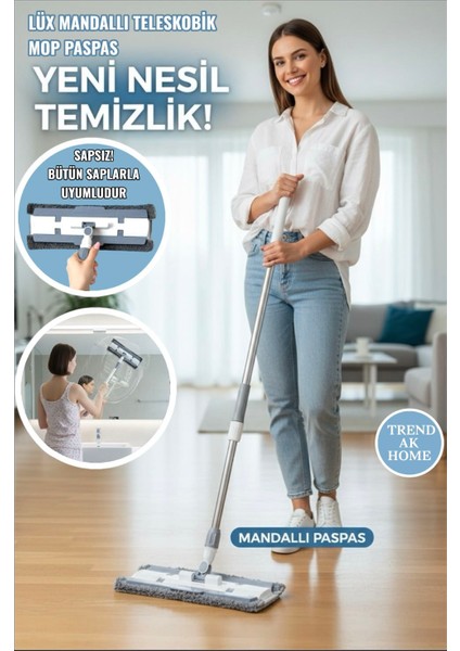 Lüx Mandallı Mop Paspas ( Sap Dahil Değildir )