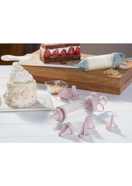 Krema Pompası Seti + Pasta Spatulası - Hamur Kesici Şekillendirme - Pasta Seti XYZ4KQ indirimleri