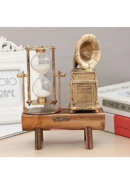 Gramofon Tasarımlı Kum Saati S-27