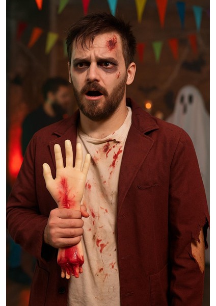 Cadılar Bayramı Halloween Plastik Kesik El