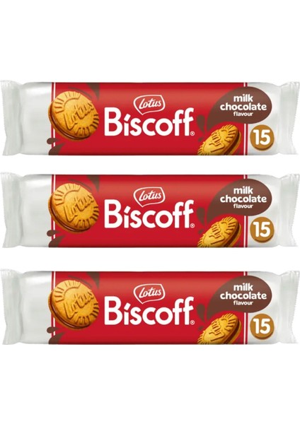 Biscoff Çikolata Kremalı Sandviç Bisküvi 150 gr x 3 Adet