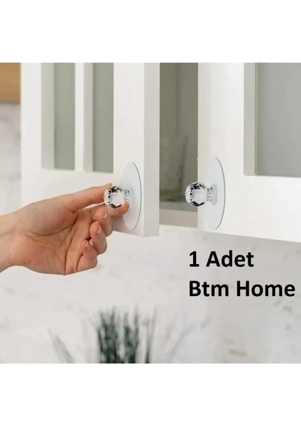 1 Adet Kendinden Yapışkanlı Dolap & Çekmece Kulpu – Pratik Mobilya Tutma Düğmesi