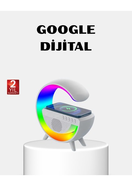 Rgb Işıklı Kablosuz Şarjlı Hoparlör – Fm Radyolu Akıllı Gece Lambası - M669B297-N69669