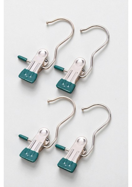 4lü Metal Eşarp Askısı Şal Askısı Silikon Uçlu Çok Amaçlı Askı Mandallı Kanca Kancalı Klips fırsatları