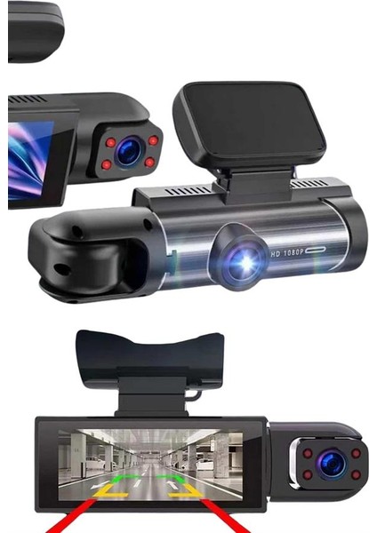 Çift Kameralı Araç Kamerası Ön ve Arka Kameralı - M350R538-K97350 indirimleri