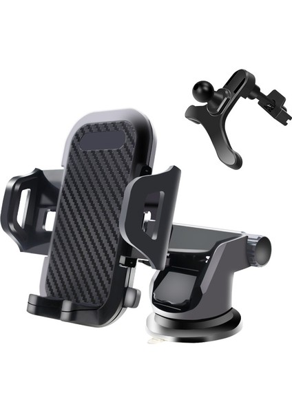 Vantuz + Havalandırma Araba Cep Telefonu Tutucu Araba Evrensel Araba Çok Fonksiyonlu Navigasyon Destek Braketi (Yurt Dışından)