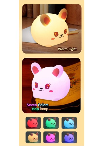 Hayvan Gece Lambası Pat Işığı Gece Lambası Masaüstü Lambası Başucu Lambaları (Yurt Dışından)