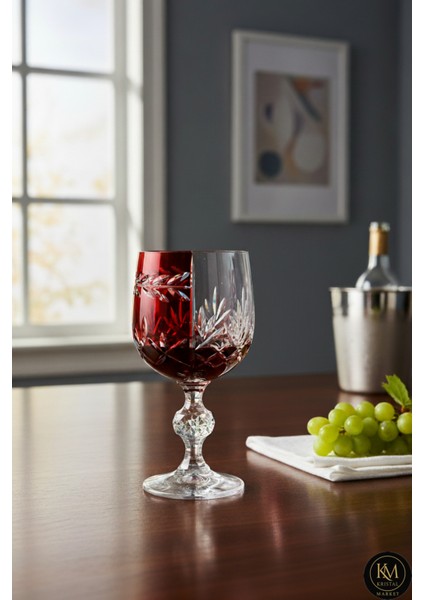 Bohemia Kristal Kadeh Çift Renk Kahve Yanı Bardağı ,passion Model