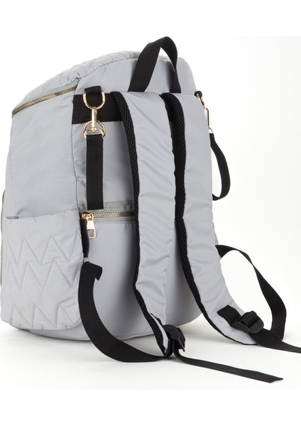 Nakışlı Bondit Hafif Kumaş Anne Bebek Bakım Çantası Termoslu Biberon Cepleri modelleri