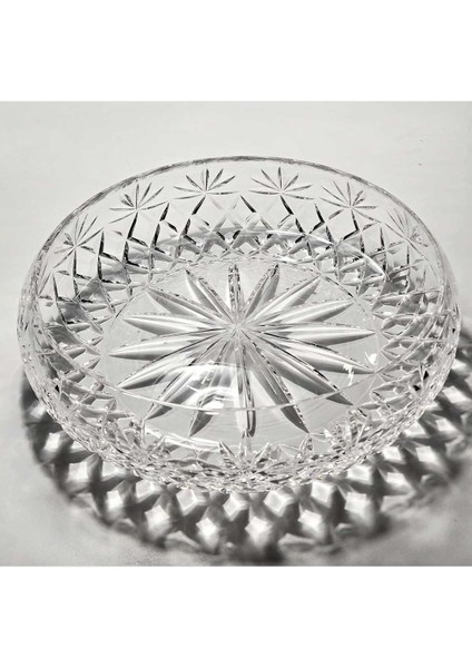 El Yapımı Kristal Palm Desenli 28 cm Dekoratif Sunumluk Kase modelleri