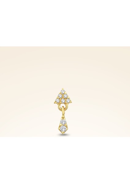 0,03 Karat Pırlanta Tragus Piercing