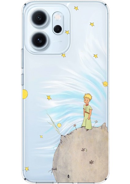 Oppo Reno 14F Uyumlu Küçük Prens Tasarımlı Baskılı Silikon Kılıf