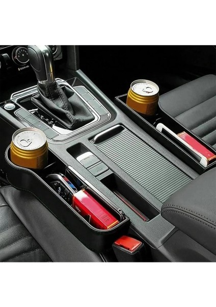 Araba Koltuk Arası Bardak Tutucu Organizer Sağ ve Sol 2'li Set Oto Bardaklık
