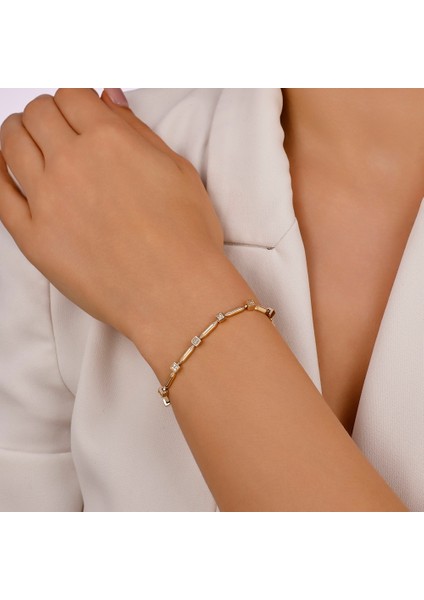 Altın Tasarım Bileklik - 14K