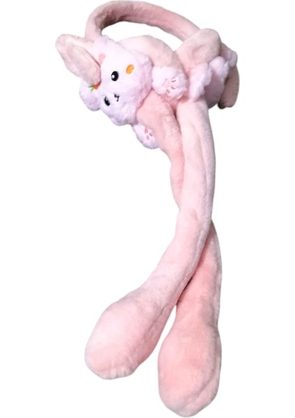 Çocuk Peluş Figürlü Oynar Kulaklı Hareketli Sesli Kışlık Kulaklık