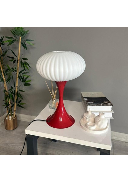 Mesa Beyaz Cam Masa Lambası Dekoratif Abajur Çocuk Odası Başucu Lambası Okuma Lambası modelleri