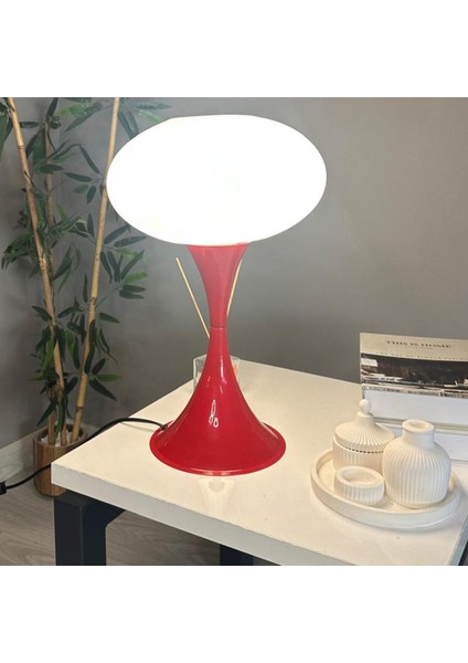 Mesa Beyaz Cam Masa Lambası Dekoratif Abajur Çocuk Odası Başucu Lambası Okuma Lambası fırsatları