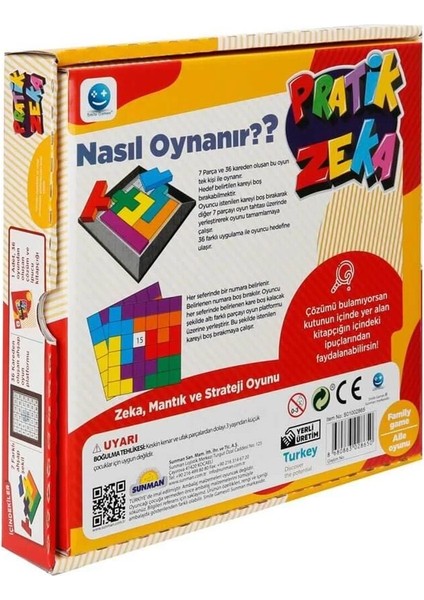 Pratik Zeka Oyunu modelleri