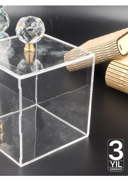 Kristal Topuzlu Şeffaf Kutu | Damat, Gelin, Bohça, Nişan, Sunum ve Ürün Sergileme Için Akrilik Kutu fiyatları