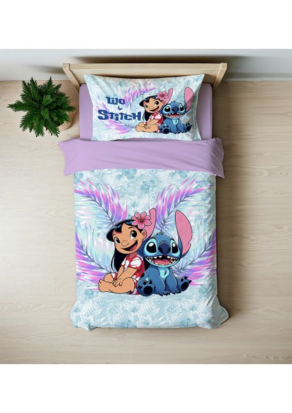 Stitch Temalı Tek Kişilik Nevresim Takımı