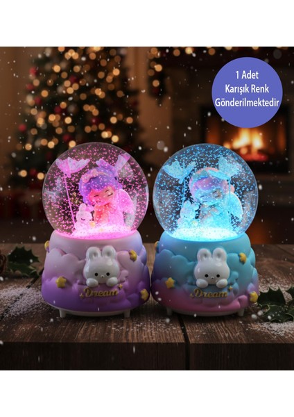 Büyük Boy Işıklı Müzikli Dream Melek Kar Küresi fiyatları