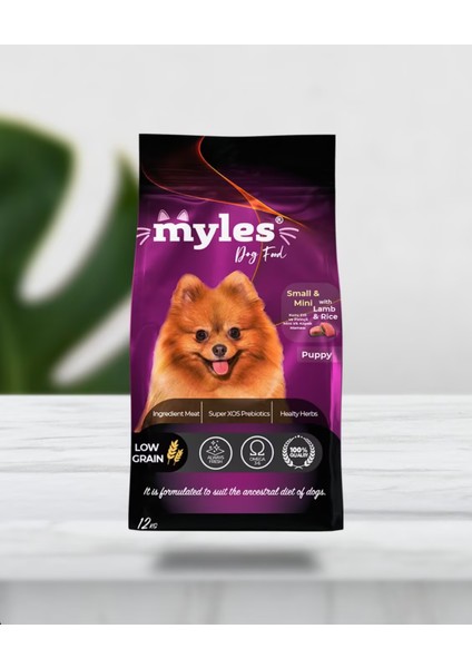 Yavru Köpek Maması Kuzu Etli Mini Irk Köpek Maması 12 kg