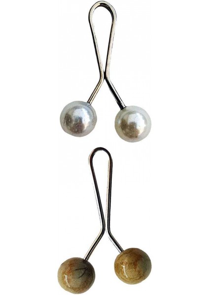 2 Adet Tesettür Eşarp ve Şal Klipsi Set 6