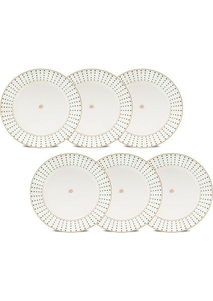 Navy Yeşil 6'lı Pasta Tabağı