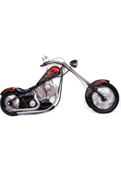 Motorsiklet Pano Vintage Dekoratif Ev Ofis Hediyelik