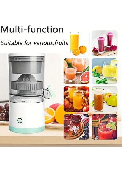 Kablosuz Taşınabilir Şarjlı Narenciye Sıkacağı Portakal Meyve Sıkacağı (5067) fırsatları