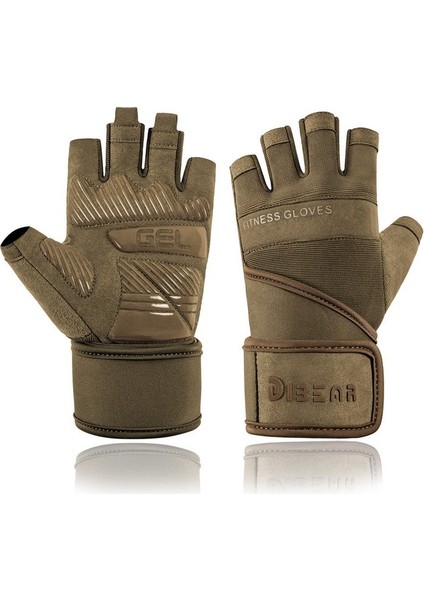 Erkek ve Kadın Spor Halter Bileklik Eldivenleri Fitness Eğitimi Spor Egzersiz Bisiklet Eldiveni Darbeye Da Lı (Yurt Dışından)