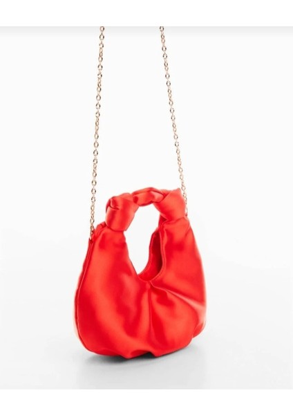 Mini Saten Zincirli Çanta