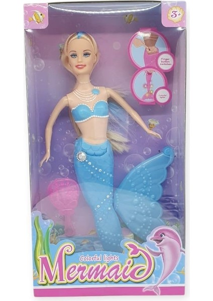 Deniz Kızı Işıklı Bebek - 2348/1-3 - Mavi fiyatları