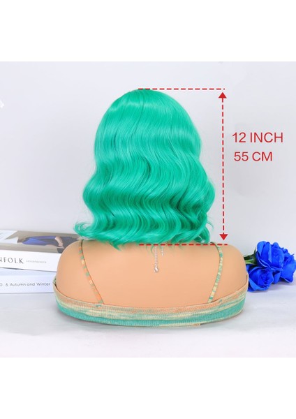 Açık Yeşil Yan Tül Peruk indirimleri