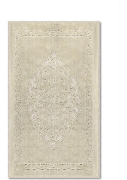 Pamukkale Doğal Pamuklu 2'li Banyo Paspas & Halı Seti 60X100+50X60 cm - Bej fiyatları