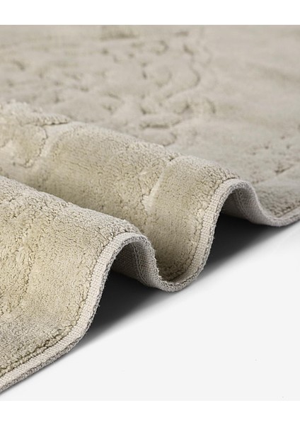 Pamukkale Doğal Pamuklu 2'li Banyo Paspas & Halı Seti 60X100+50X60 cm - Bej fırsatları