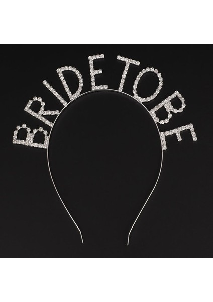 Kristal Taşlı Gümüş Renk Bride To Be Gelin Tacı (5067)