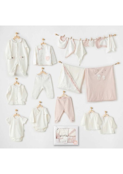 AC25952 Ballerina 20 Parça Hastane Çıkışı Ekru