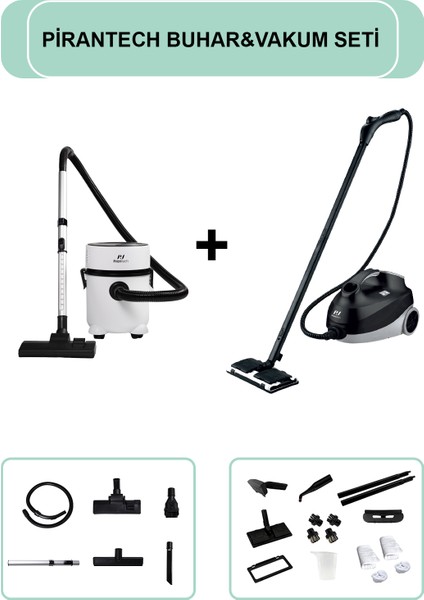 CB-107C Çok Fonksiyonlu Buharlı Temizlik Makinası / Es-07 Panda Islak & Kuru Elektrikli Süpürge