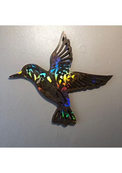 Holografik Duvar Süsü Ev Balkon Teras Ofis Için 17.5X19.5CM indirimleri