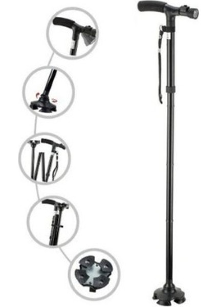 bulurum hareketli led ışıklı katlanır baston