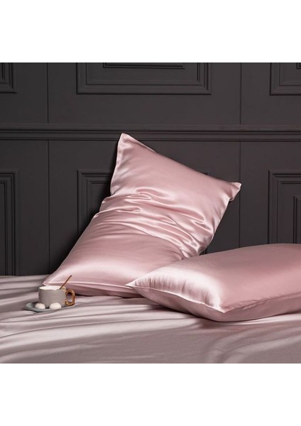 Antibakteriyel Terletmeyen Ipek Saten Yastık Kılıfı 2'li 50X70 Pembe modelleri