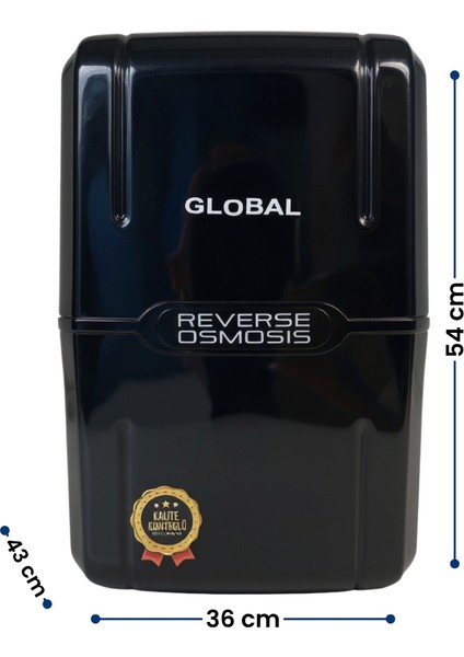 Mega Su Arıtma Seti-Yedek Filtre Seti HEDIYELI-80GPD 5 Filtreli Ro Sistem-8 Lt Tank-Beyaz indirimleri